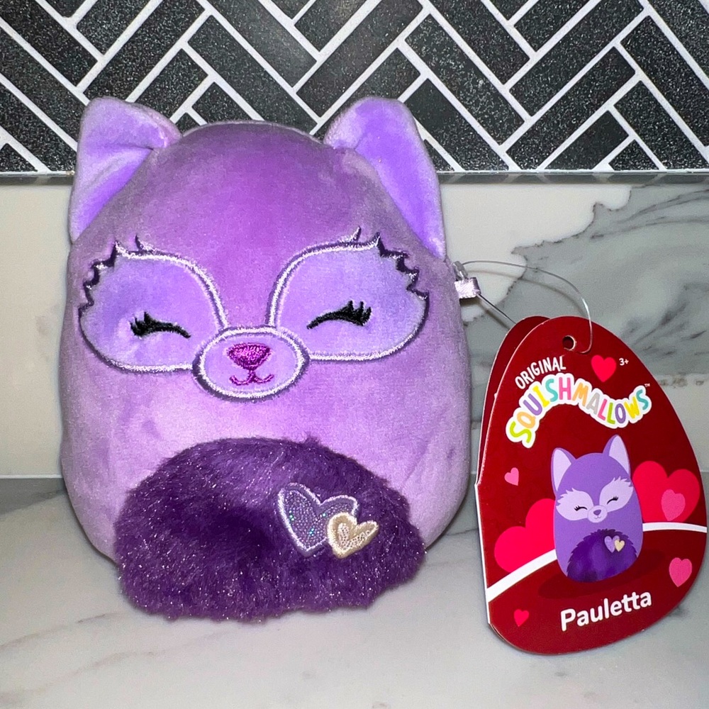 Squishmallows Pauletta Purple Plush Toy - Soft Kids Stuffed Animal